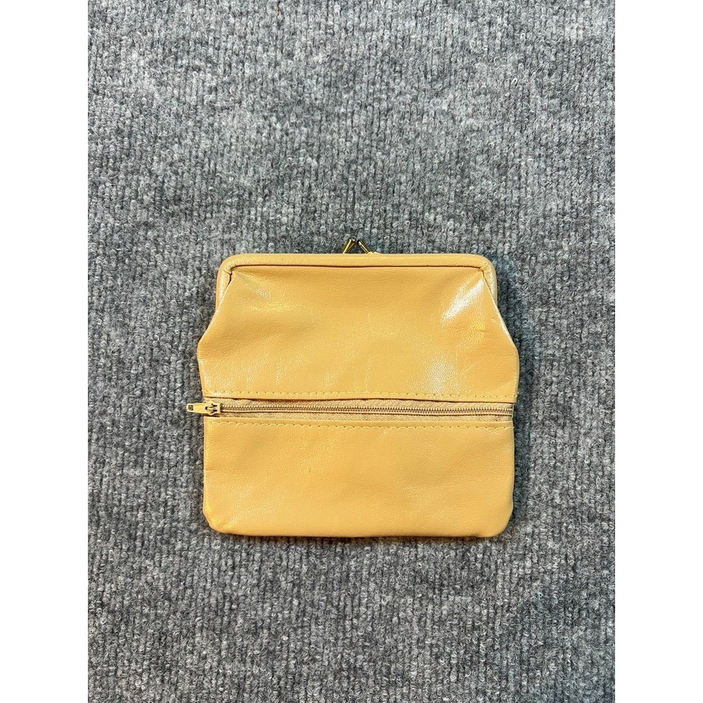 Vintage Womens Snap Closure Coin / Change Purse with Zipper Pocket on Front